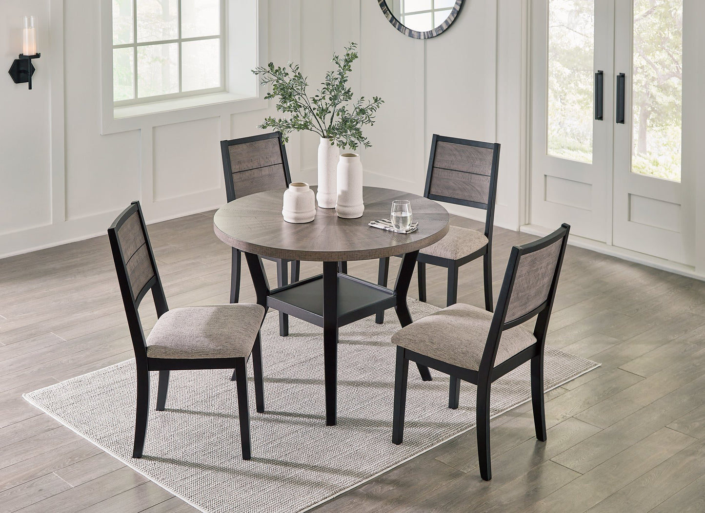 Corloda Dining Table and 4 Chairs (Set of 5) - Pull Up A Couch