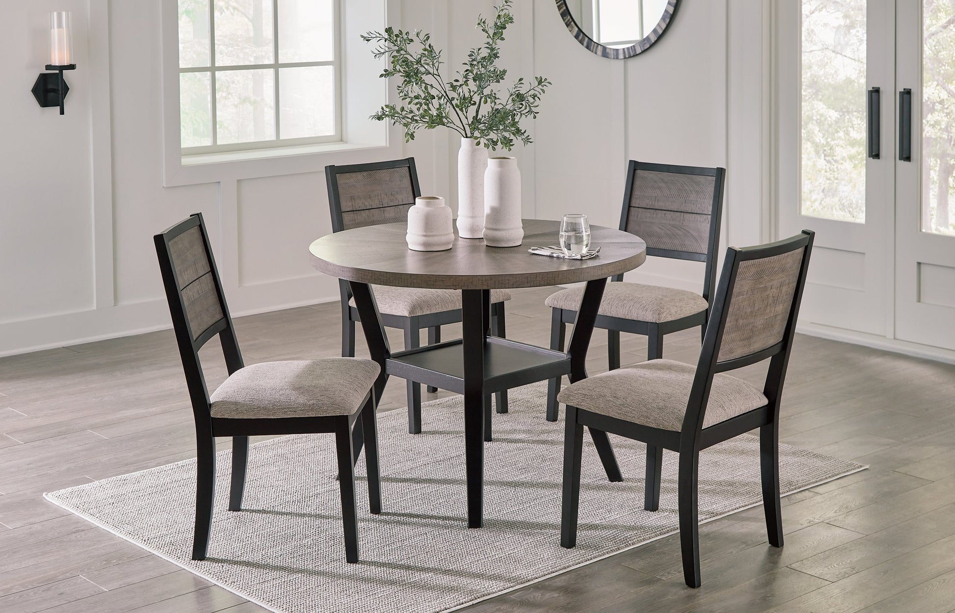 Corloda Dining Table and 4 Chairs (Set of 5) - Pull Up A Couch