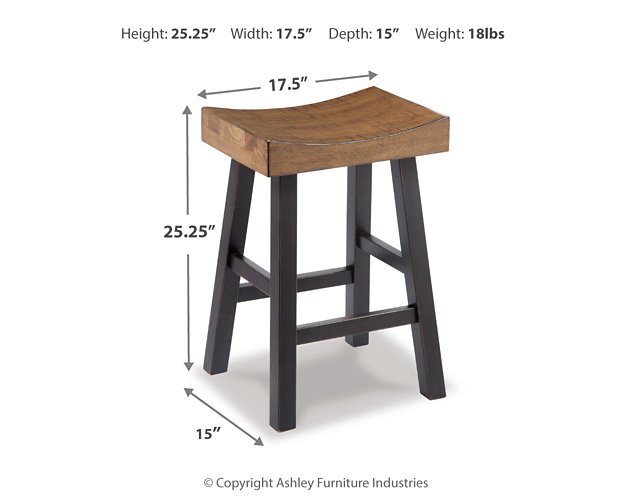 Glosco Counter Height Bar Stool - Pull Up A Couch