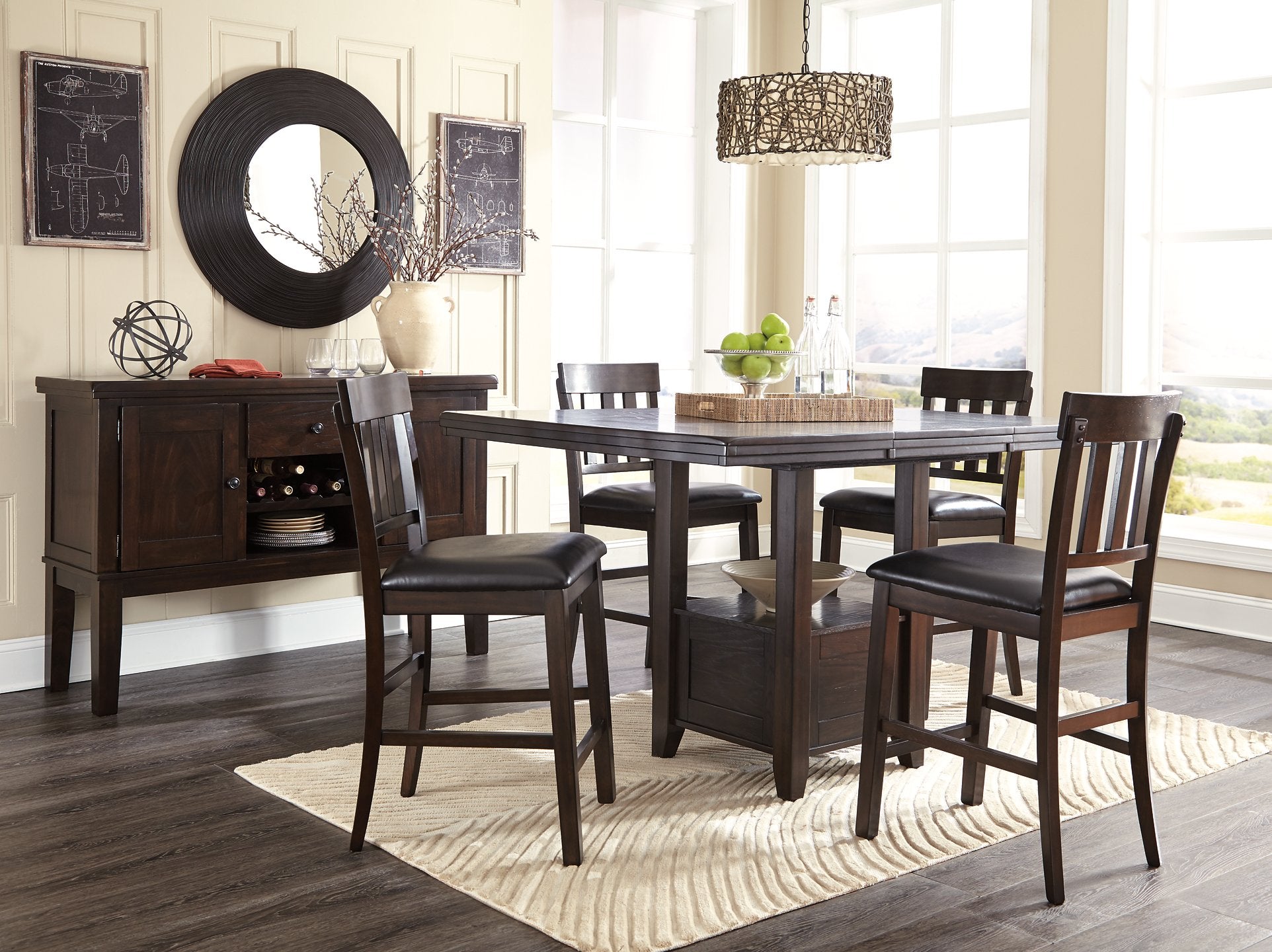 Haddigan Counter Height Dining Set - Pull Up A Couch