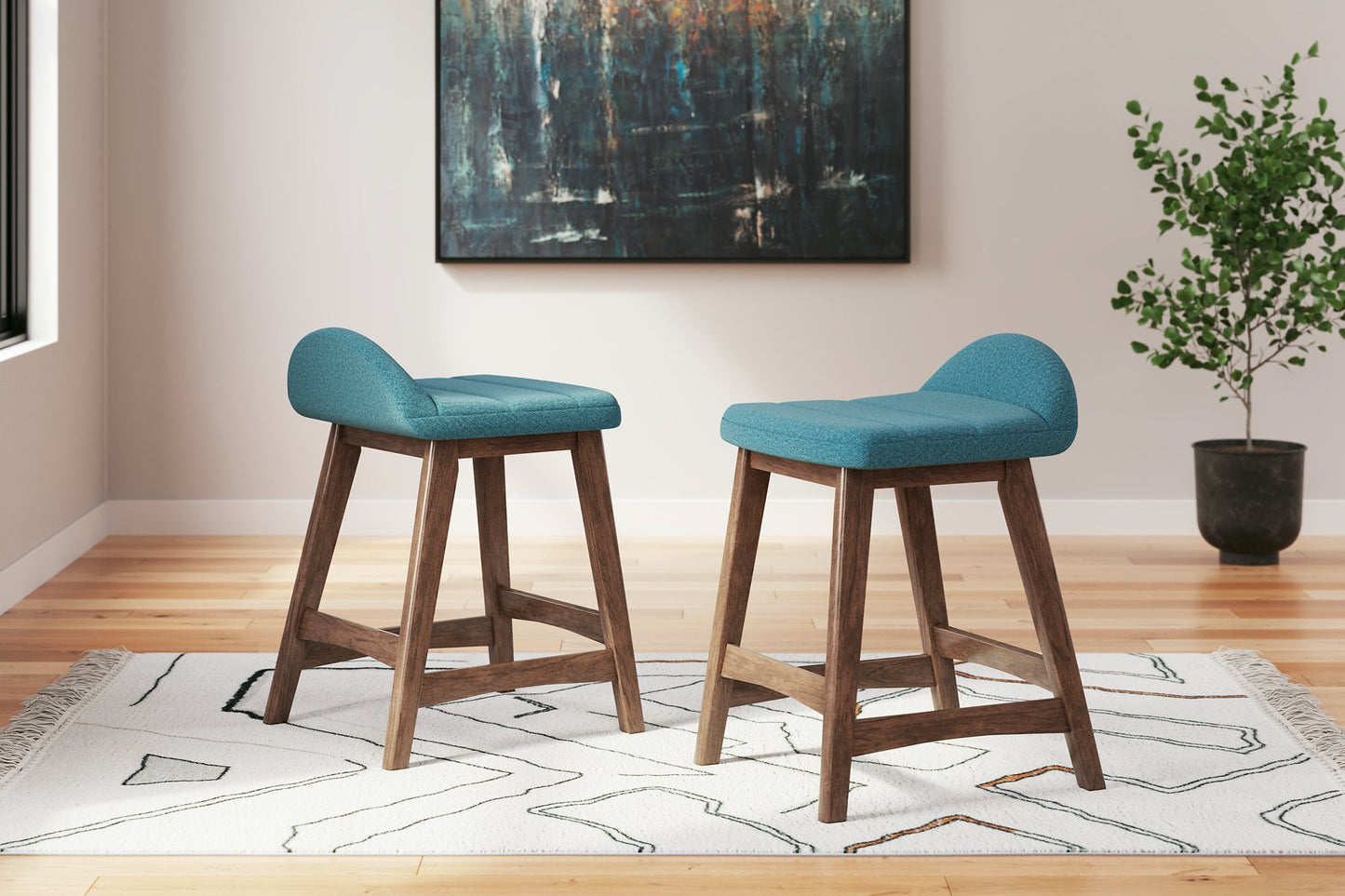 Lyncott Counter Height Bar Stool - Pull Up A Couch