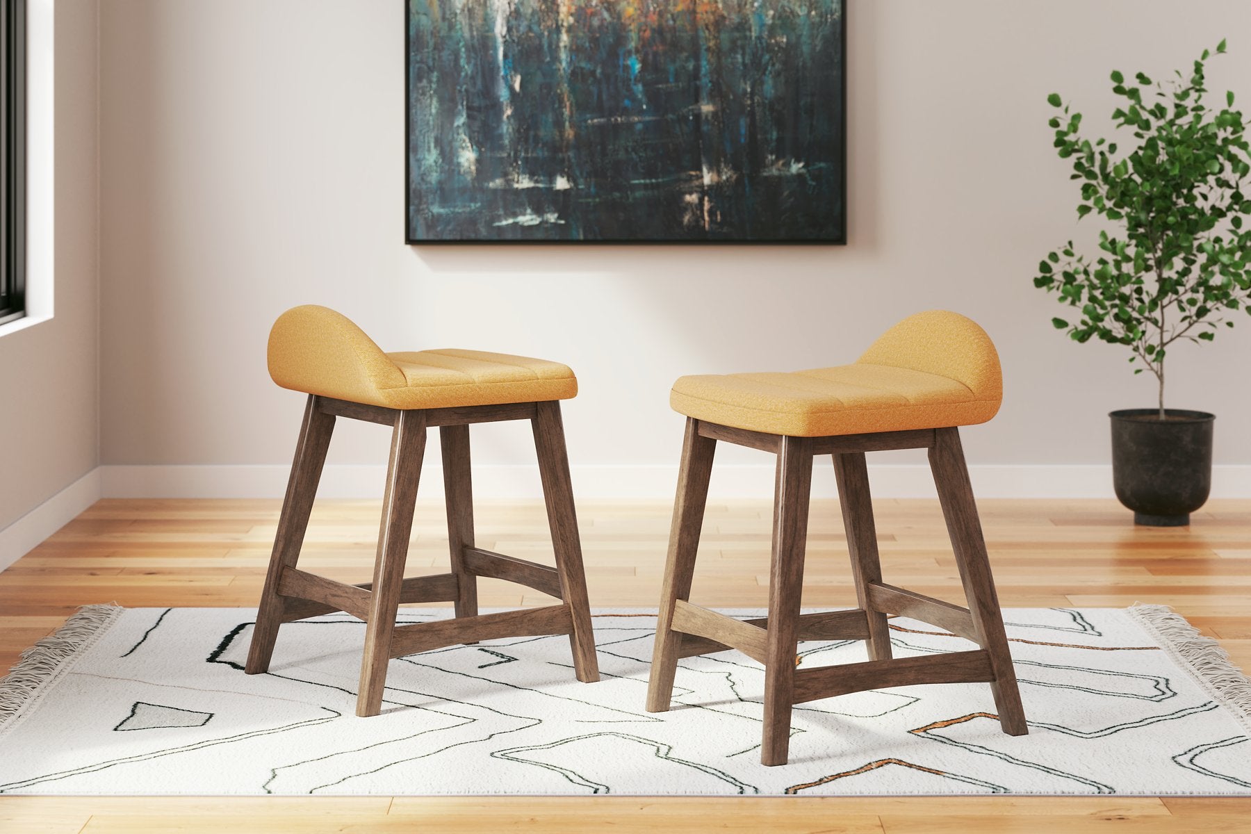 Lyncott Counter Height Bar Stool - Pull Up A Couch