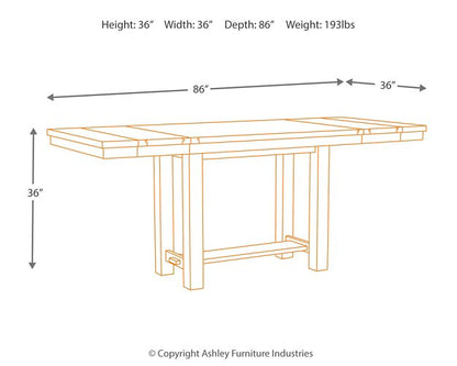 Moriville Counter Height Dining Extension Table - Pull Up A Couch