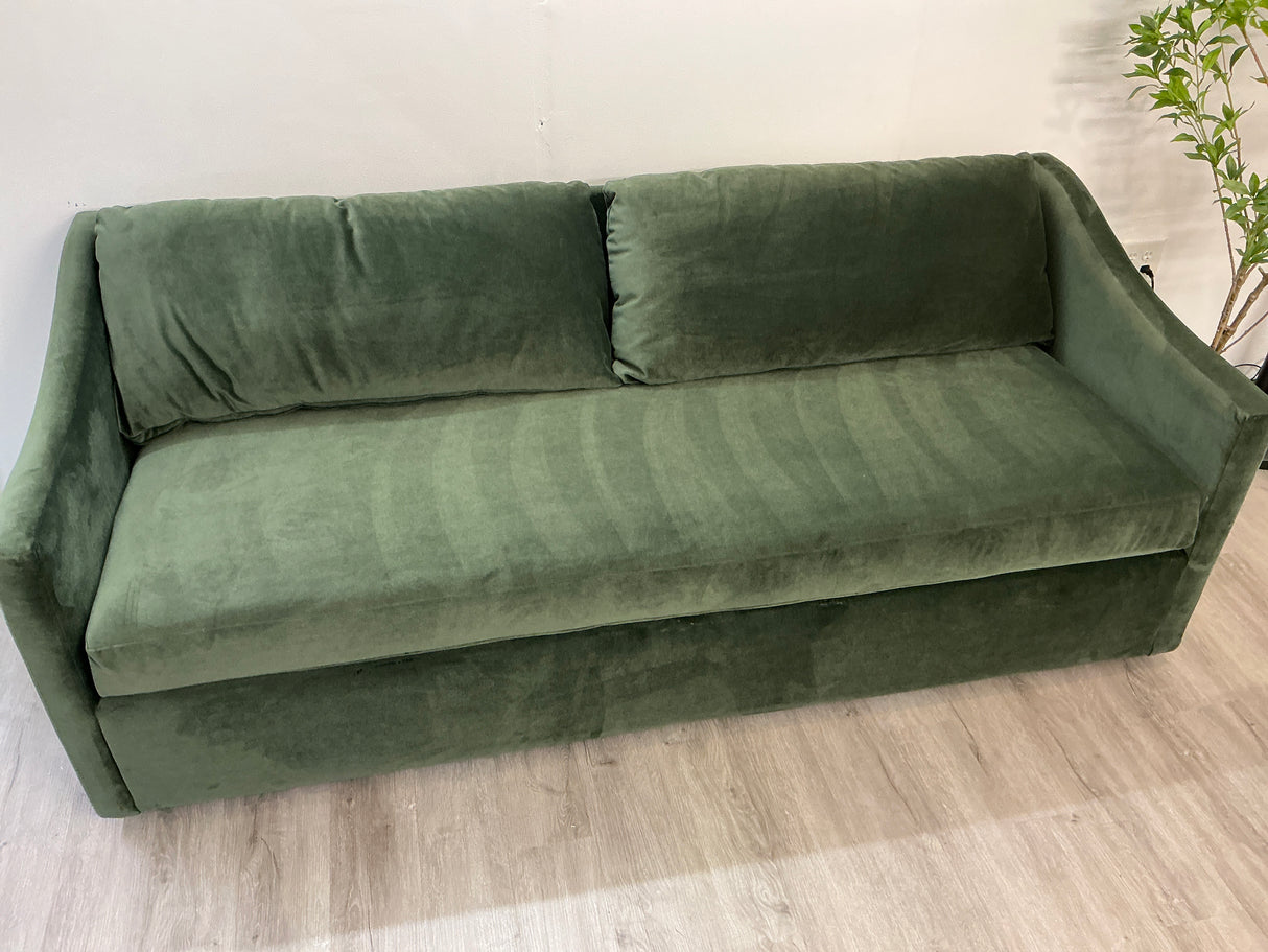 Landry Velvet Sofa Sleeper Bed (Hale Fir Green)
