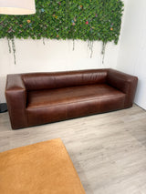 92" Genuine Leather Sofa (Indiana Brown) - Pull Up A Couch