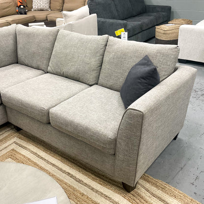 Gray 2pc Corner Sectional