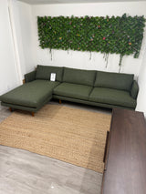 ARTICLE - Burrard 112" Left Sectional - Forest Green