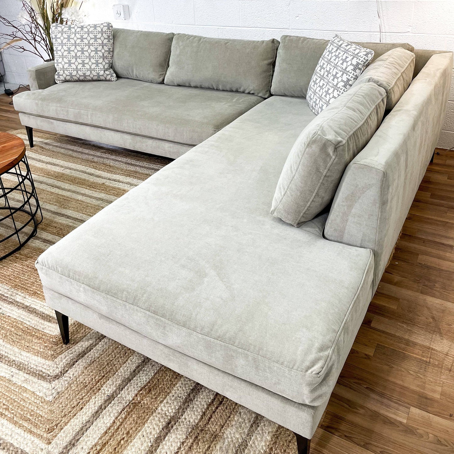 West Elm Andes 2pc Sectional w/Bumper Chaise - Pull Up A Couch