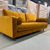 ARTICLE - Sven 88" Tufted Velvet Sofa (Plush Pacific Ginger)