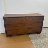 6-Drawer MCM Double Dresser (Walnut)
