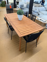 ARTICLE -Marol 76.5" - 95.5" Outdoor Extendable Dining Table - Bronze Teak