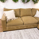 Tan Crate & Barrel Axis3, 3pc Sectional - Pull Up A Couch
