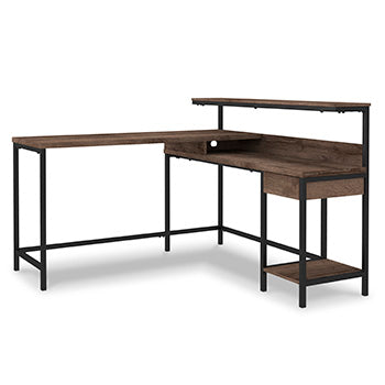 Arlenbry Home Office L-Desk with Storage - Pull Up A Couch