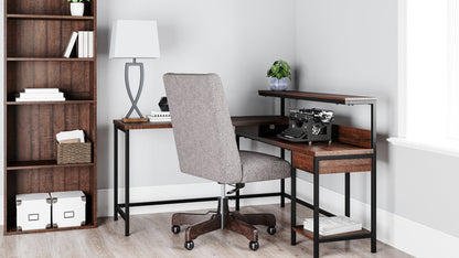 Camiburg Home Office L-Desk with Storage - Pull Up A Couch