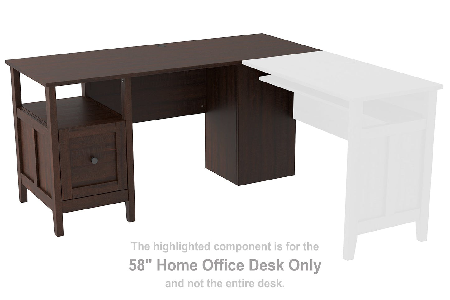 Camiburg 2-Piece Home Office Desk - Pull Up A Couch