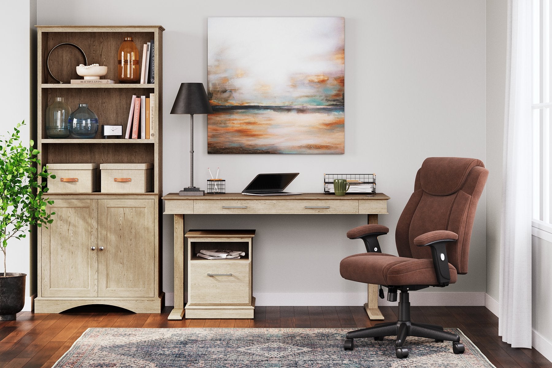 Elmferd Home Office Set - Pull Up A Couch