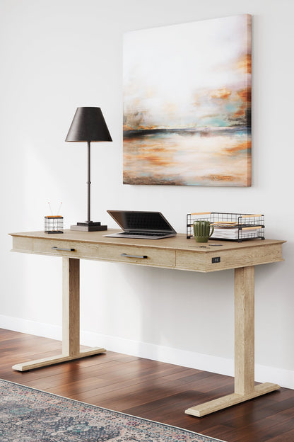 Elmferd 53" Adjustable Height Desk - Pull Up A Couch