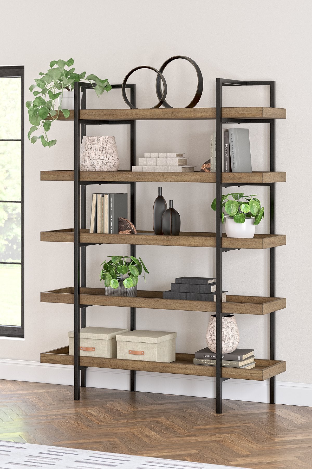 Montia 76" Bookcase - Pull Up A Couch