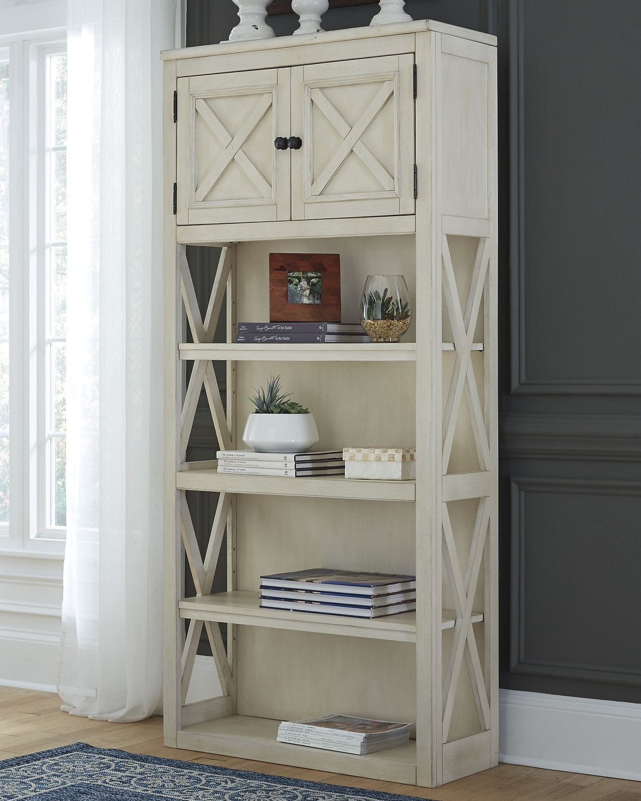 Bolanburg 75" Bookcase - Pull Up A Couch