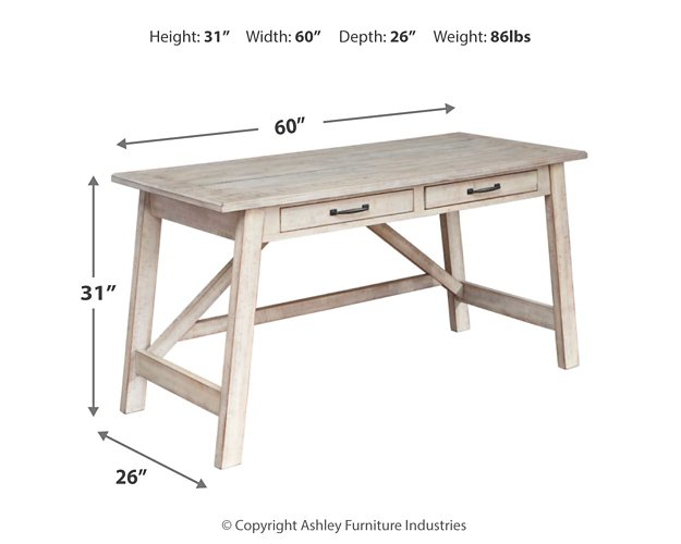 Carynhurst 60" Home Office Desk - Pull Up A Couch