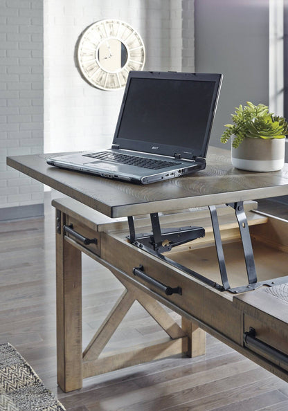 Aldwin Home Office Lift Top Desk - Pull Up A Couch