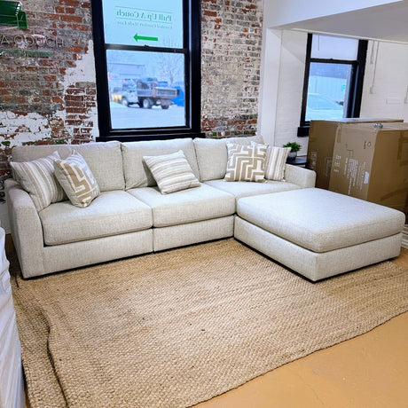 Sequoia Sectional with Chaise (3pc + Ottoman) - Pull Up A Couch
