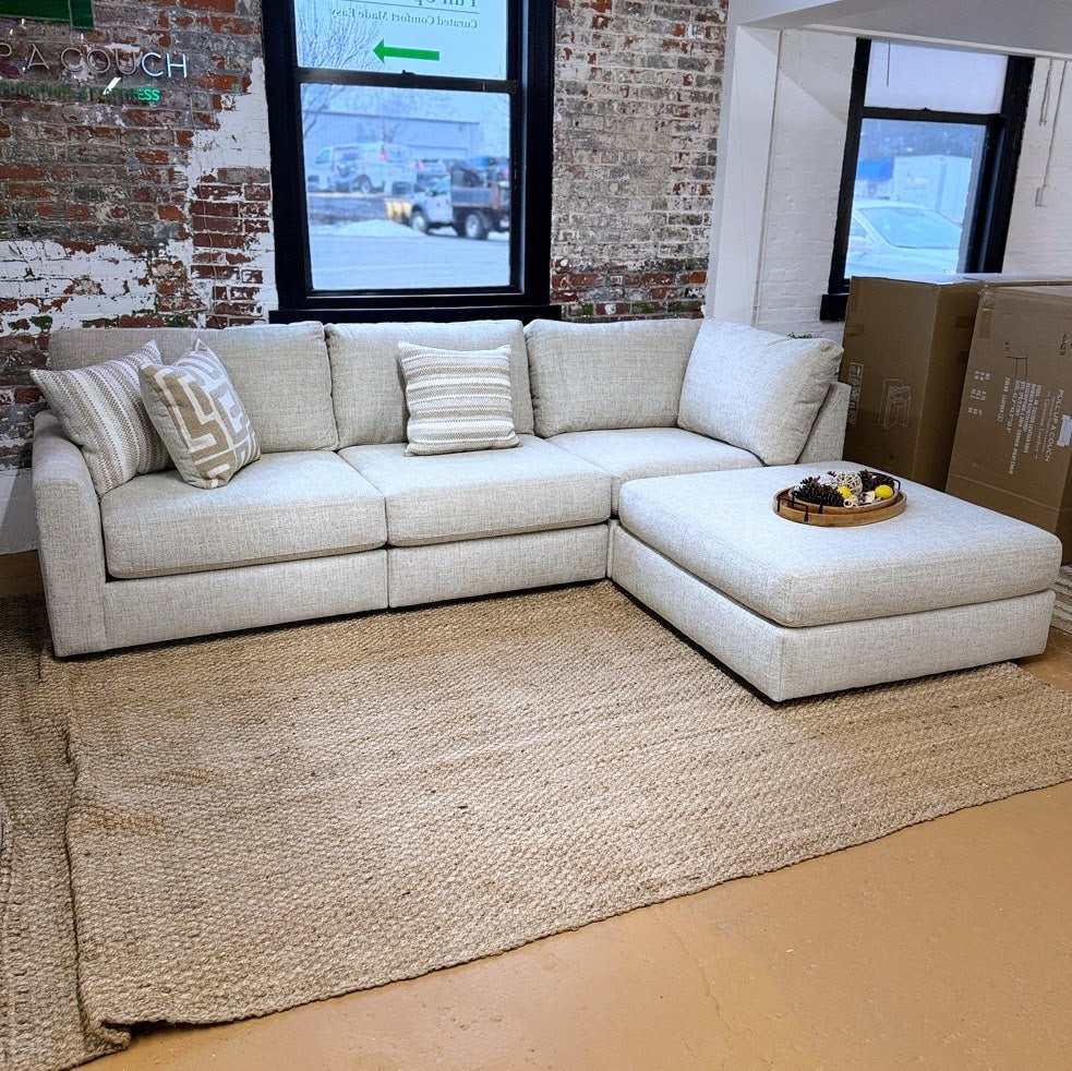 Sequoia Sectional with Chaise (3pc + Ottoman) - Pull Up A Couch