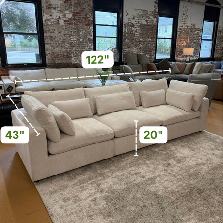 Serenity Cloud Sectional Sofa (3pc)
