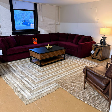 INTERIOR DEFINE - James 3-Piece Sectional (Performance Currant Chenille) - Pull Up A Couch