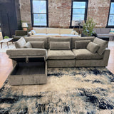 Serenity Cloud Sectional w/Storage Ottoman (5pc)