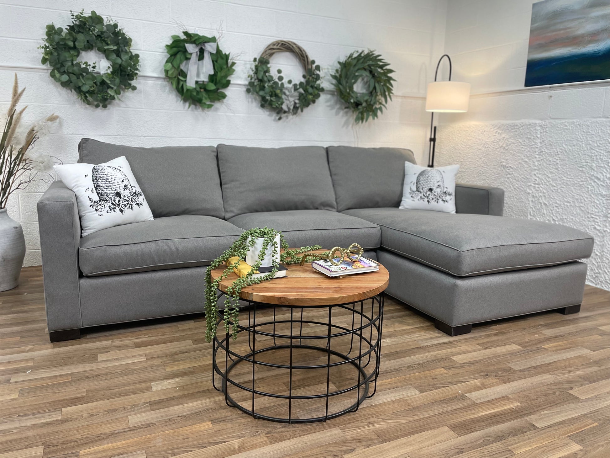 Room & Board 2pc Morrison Sectional w/Chaise - Pull Up A Couch