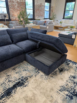 Serenity Cloud 4pc Sectional w/Storage Ottoman