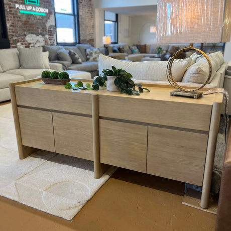 70" MCM-Style Sideboard (White Oak)