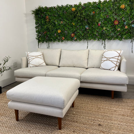 MCM Sofa + Ottoman Set (Seasalt Ivory)