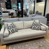 Article Sven sofa with ratine bluff bench cushion, featuring a modern design and plush upholstery for comfortable living space.
