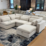 Serenity Cloud Sectional w/Storage Ottoman (5pc)