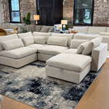 Serenity Cloud Sectional w/Storage Ottoman (5pc)