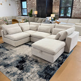 Serenity Cloud Sectional w/Storage Ottoman (5pc)