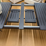 Extendable Outdoor Dining Table (Black)