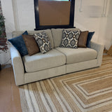 Behold Home Sequoia sectional sofa with two sections, featuring plush cushions and modern design, perfect for living room comfort.