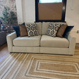Behold Home Sequoia Sectional Sofa in two pieces, modern fabric sofa with plush cushions and sleek design for living room comfort.