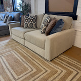 Behold Home Sequoia sectional sofa, two-piece fabric sofa with plush cushions and modern design, shown in a living room setting.