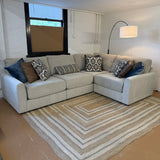 Behold Home Sequoia 4-piece corner sectional sofa with plush cushions and modern design, shown in a stylish living room setting.