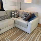 Behold Home Sequoia corner sectional with four pieces, featuring plush cushions and modern design, ideal for cozy living rooms.