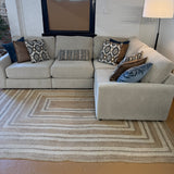 Behold Home Sequoia corner sectional sofa with four sections, featuring plush cushions and modern design in a neutral fabric.