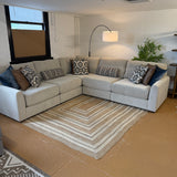 Behold Home Sequoia Corner Sectional 5-piece sofa set with plush cushions and modern design, arranged in a cozy living room setting.