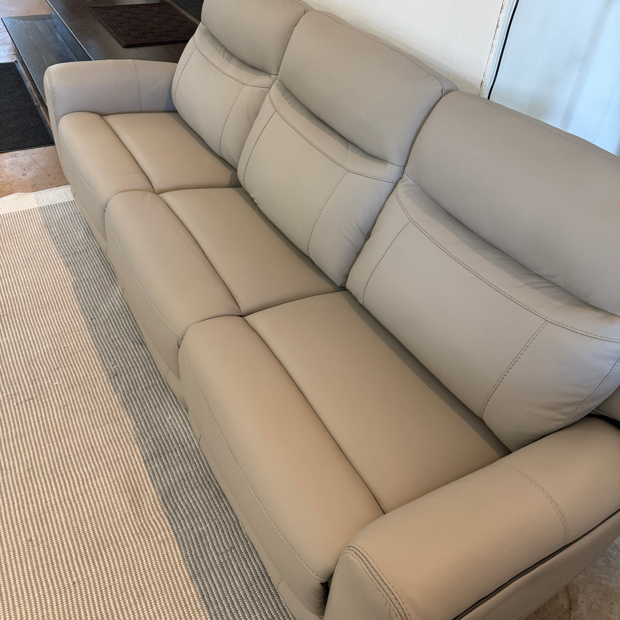 Ashley Furniture Salerno Power Reclining Sofa, a stylish 3-piece sofa set with plush cushions and reclining features.