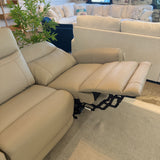 Ashley Furniture Salerno Power Reclining Sofa set with plush cushions and reclining features, shown in a modern living room setting.