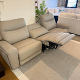 Ashley Furniture Salerno Power Reclining Sofa 3-piece set with plush cushions and reclining features, shown in a modern living room setting.