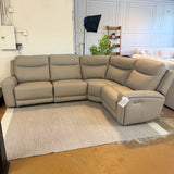 Ashley Furniture Salerno Power Reclining Sectional, 4-piece sectional sofa with reclining seats and plush cushions.